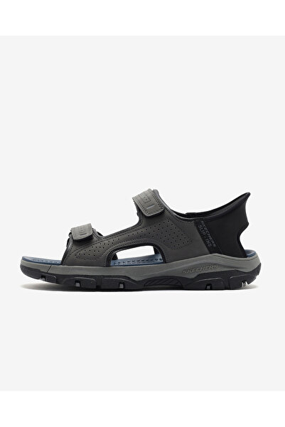 SKECHERS Tresmen - Reece Erkek Gri Sandalet 205289 Char