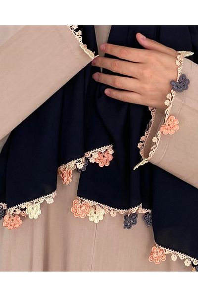 Nimet Abla Butik Hand Embroidered Luxury Prayer Dress