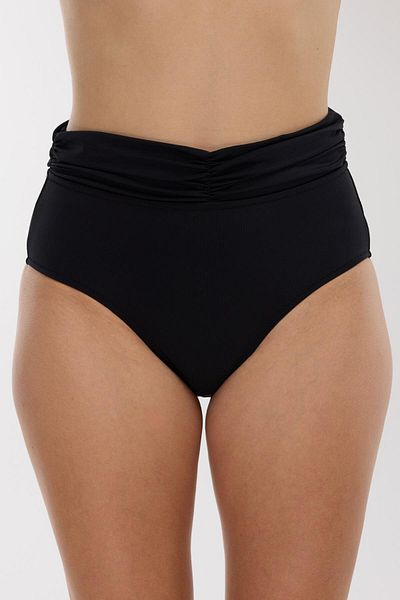 AYYILDIZ 63070 Black High Waist Bikini Bottom