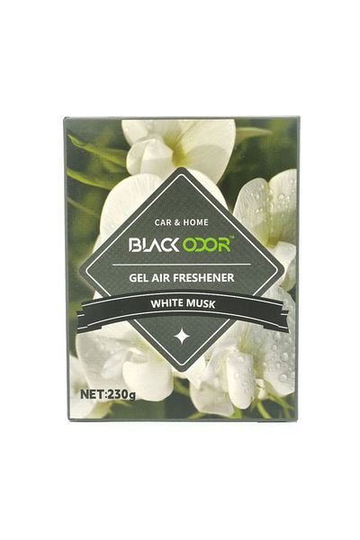 Generic Black Odor Gel Air Freshener 230g - Long Lasting Scent for Car & Home - White Musk Fragrance