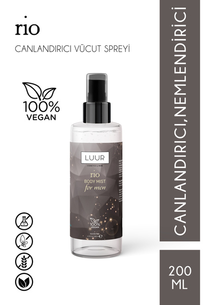 LUUR COSMETICS & MORE Rio Erkek Vücut Spreyi 200 ml