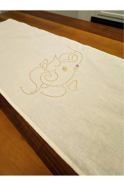 Menar Tasarım Runner autentic cu elefant brodat 140*40 cm design runner