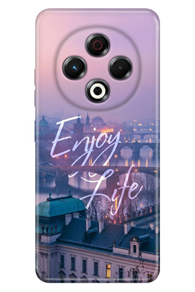 TECNO Spark 30 KL6 Kılıf Baskılı Korumalı Silikon Temalı Enjoy Life