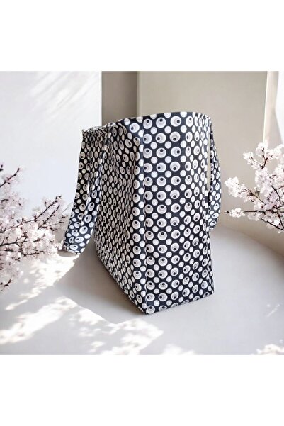 FİYPER Сатинова сумка для пляжу з принтом, великого розміру