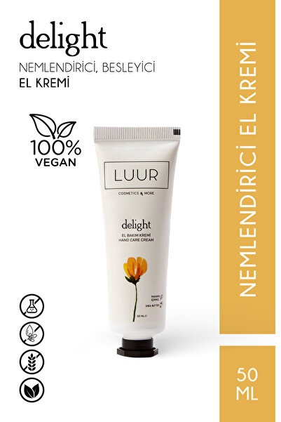 LUUR COSMETICS & MORE Delight El Bakım Kremi Yoğun Nemlendirici Besleyici Yen...