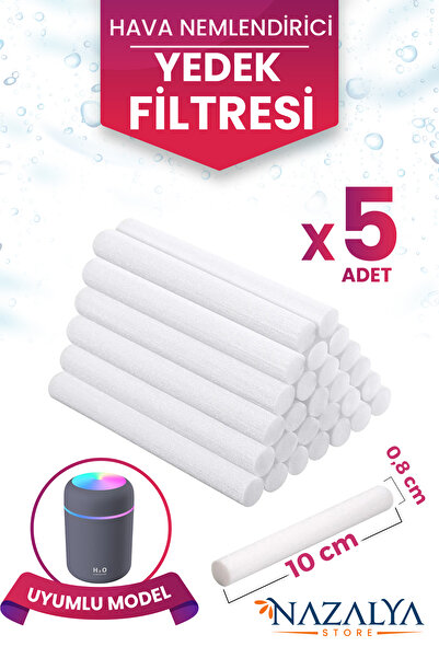 Nazalya H2o Hava Nemlendirici Buhar Makinesi Filtresi 5 Adet Uyumlu