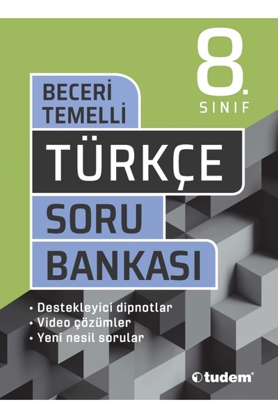 Tudem Yayınları 8.SINIF LGS TÜRKÇE BECERİ TEMELLİ SORU BANKASI