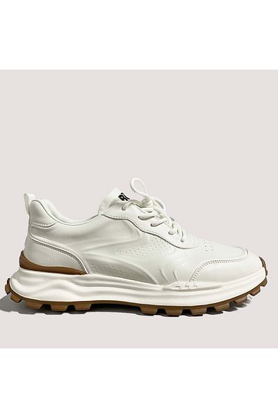 Bulldozer Men's Leather Casual Shoes 250427   - White - 44