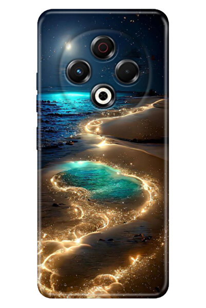 TECNO Spark 30 KL6 Kılıf Baskılı Korumalı Silikon Temalı Golden Beach