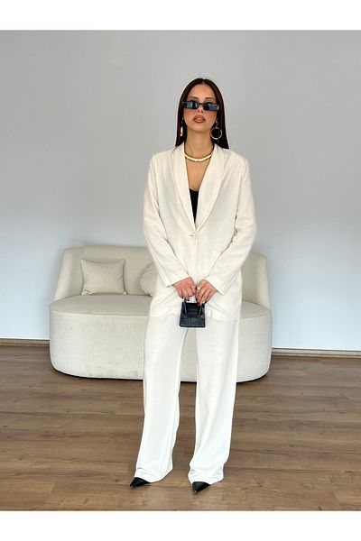 Nesil Linen Trousers Jacket Set