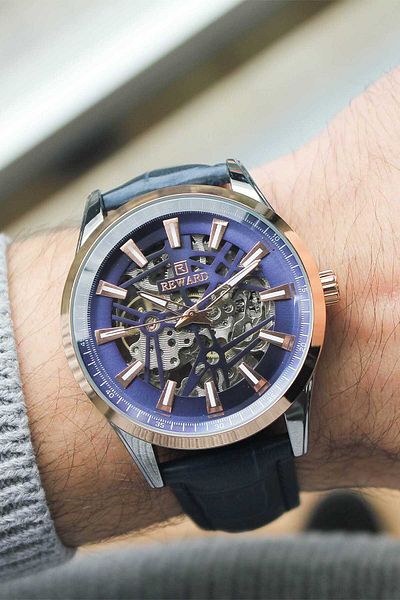 Reward Rwa 146411   Automatic Men's Wrist Watch with Leather Cord