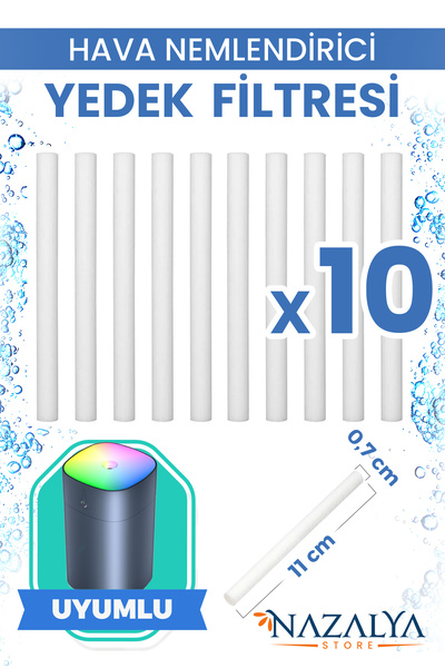 Nazalya Hava Nemlendirici Buhar Makinesi Filtresi 10 Adet