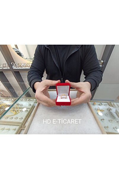 HD KUTU Yüzük Kutusu Kırmızı Kadife Tabut Model Kare