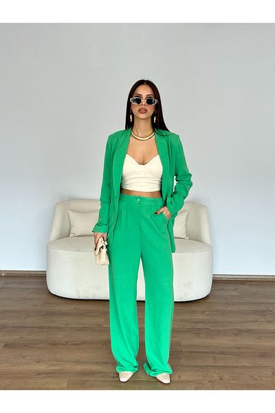 Nesil Linen Trousers Jacket Set