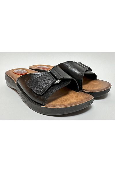 GEZER Women's Home and Street Slippers with Special Gel Pad, Anatomic Sole, Adjustable Velcro for Heel Spurs