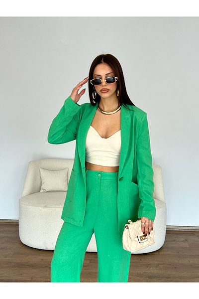 Nesil Linen Trousers Jacket Set