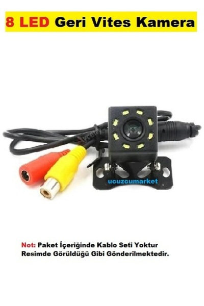 Kalite 8 LED Geri Vites Kamera (Gece Görüşlü + Su Geçirmez + Darbelere Dayanı...