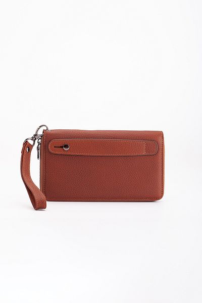 Niki Leather Τσάντα χειρός Modric από γνήσιο δέρμα με φερμουάρ και κλειδωμένο χαρτοφυλάκιο