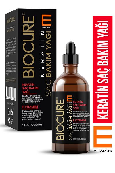 Biocure Dht Blocker and Keratin Hair Care Oil - Vitamin E Additive 100ml