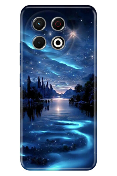 TECNO Spark 30 Pro Kılıf Baskılı Korumalı Kalıplı Kapak Gece Yarısı