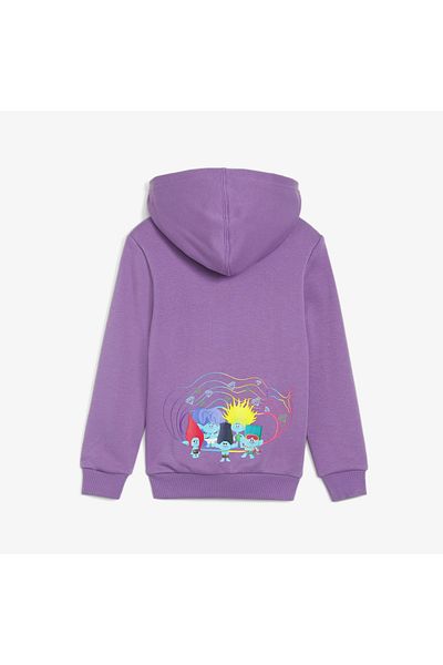Puma Dívčí fialová mikina s potiskem 62482650 - Mikina X Trolls