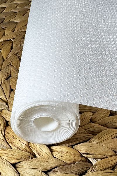 SİHİRLİ AYAKLAR Dulap anti-alunecare sertar raft capac anti-alunecare bucatarie frigider anti-alunecare alb 45x200