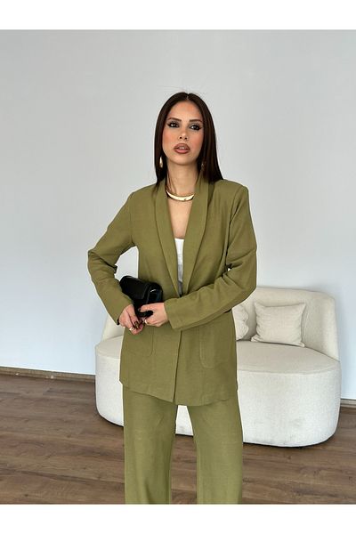 Nesil Linen Trousers Jacket Set