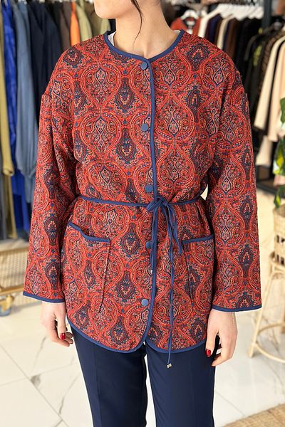 REMSA Ethnic Pattern Jacket - Red 7074