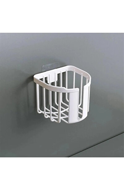 ALYA ÇELİK YAPIŞKANLI ÇOK FONSİYONLU BANYO ORGANİZERİ ( BEYAZ )