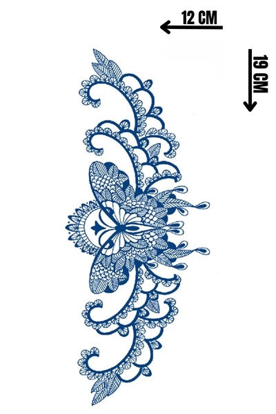 Barly 30 Gün / 1 Ay Kalıcı Kelebek Figürlü 12 Saat Sonra Kararan Geçici Dövme Tattoo