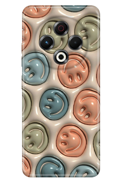 TECNO Spark 30 KL6 Kılıf Baskılı Korumalı Silikon Temalı Smiling