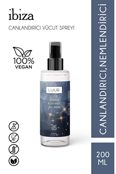 LUUR COSMETICS & MORE Ibiza Erkek Vücut Spreyi 200 ml