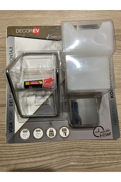 decorev Dekorev Strong Chrome Adhesive Toothbrush Holder Dc-4783