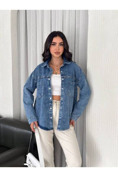 Noa Noa Джинсова куртка з подвійною кишенею із заклепками