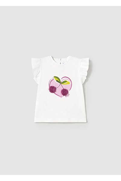 MAYORAL Baby Girl Ruffle Sleeve T-Shirt 1042