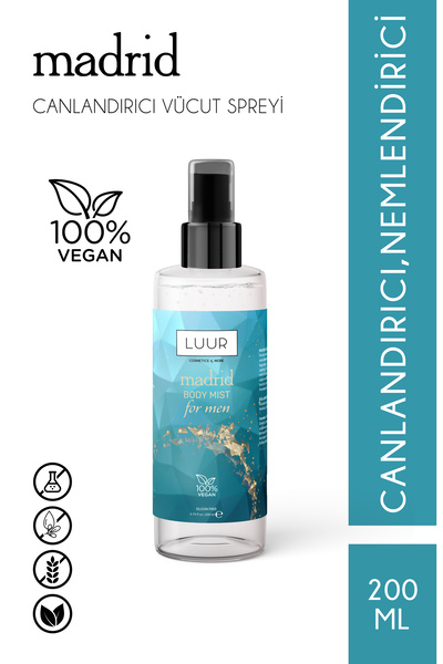 LUUR COSMETICS & MORE Madrid Erkek Vücut Spreyi 200 ml