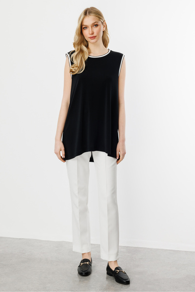 Butik Triko Ribbed Combination Tank Top