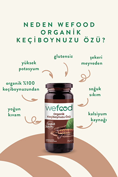 Wefood Organik Keçiboynuzu Özü 315 gr 2'li