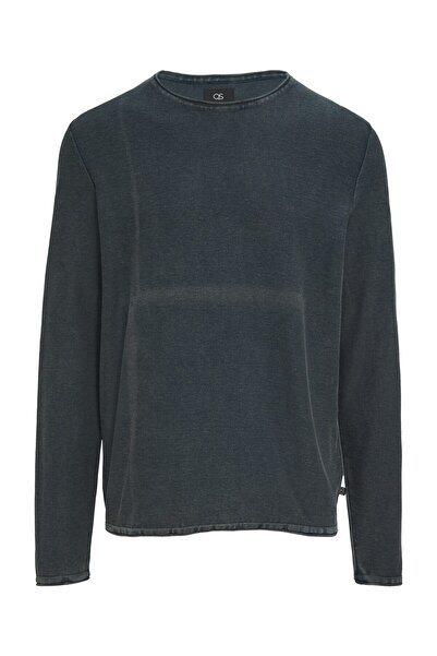 QS by s.Oliver Πλυμένο πλεκτό πουλόβερ με ρολό άκρη