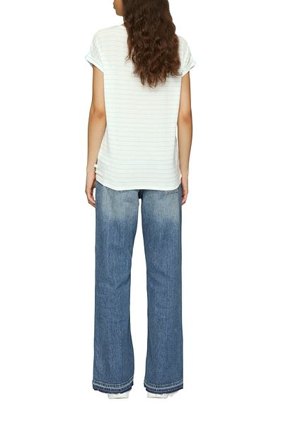 QS by s.Oliver Loose-Fit-T-Shirt mit Umlegekragen