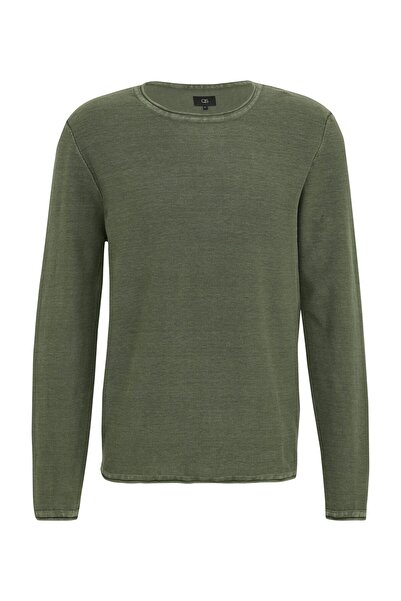 QS by s.Oliver Изпран плетен пуловер с навит ръб