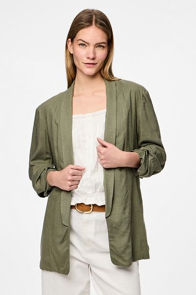 PIECES Women/Girls Blazer - Deep Lichen Green Jacket
