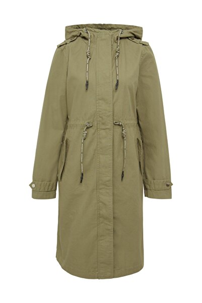 QS by s.Oliver Parka s kapucí a stahovací šňůrkou v pase z bavlny