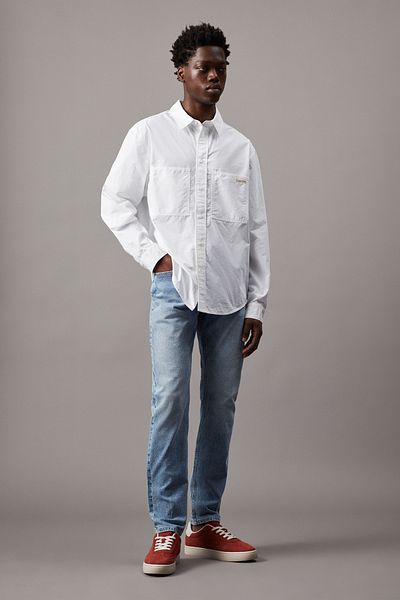 Calvin Klein COTTON POPLIN RELAXED SHIRT