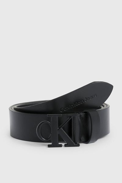 Calvin Klein Jeans 30mm černé kulaté Mono Lthr Cinto
