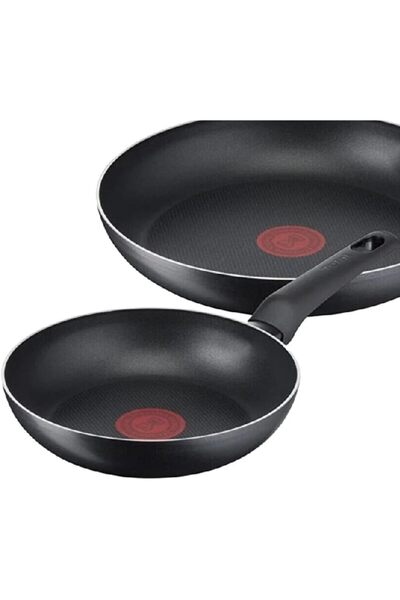 TEFAL Performance Plus 2pcs Set | Frypans 22/28cm | Non-Stick | Thermo-Signal | Black | Induction