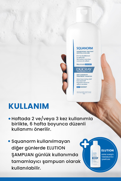 Ducray Squanorm Yağlı Kepek Şampuanı 200 ml
