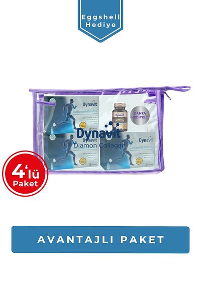 Dynavit Collagen Quatro 3 Şat - 3'Lü Advantage Pkg - Hydrolyzed Peptide First Renacate, Glucosamine