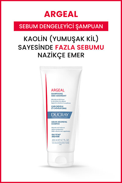 Ducray Argeal Şampuan Yağlı Saçlar için Şampuan 200ml