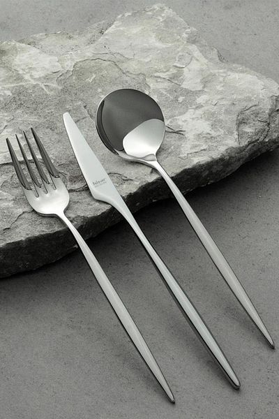 Hisar Portofino 84 Pieces - Steel Fork Spoon Knife Set